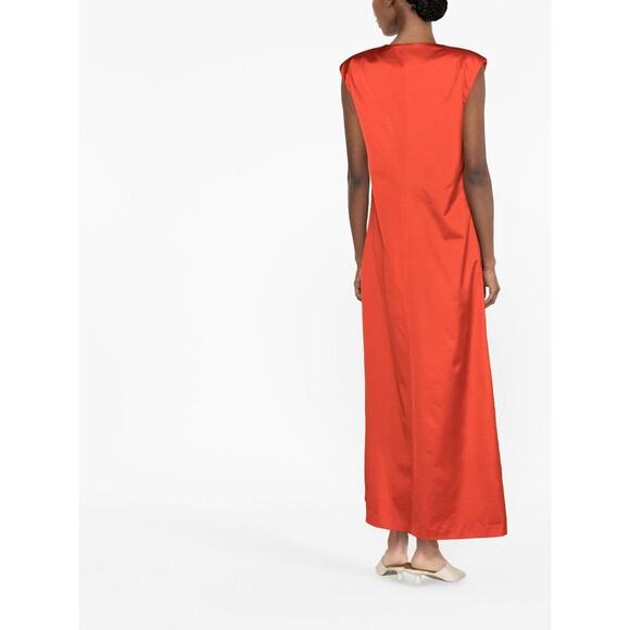 By Malene Birger Mavise Maxi Wool Blend Dress Orange Size 38 / Medium - Picture 9 of 15